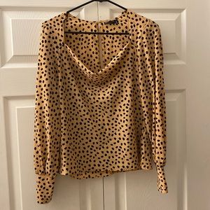 ASOS polka dot blouse